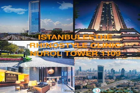 Exterior de Nurol Tower e instalaciones modernas en la clínica Assoc. Prof. Dr. Seckin Ulusoy en Estambul