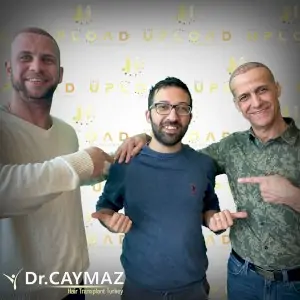 مرضى في عيادة زراعة الشعر Dr. Erkam Caymaz في تركيا بعد الزراعة