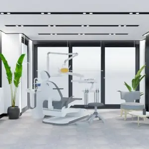 غرفة علاج أسنان حديثة في Utopia Dental Turkey مع معدات متطورة