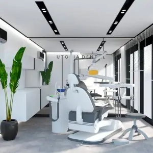 غرفة علاج أسنان حديثة في Utopia Dental Turkey مع معدات متطورة
