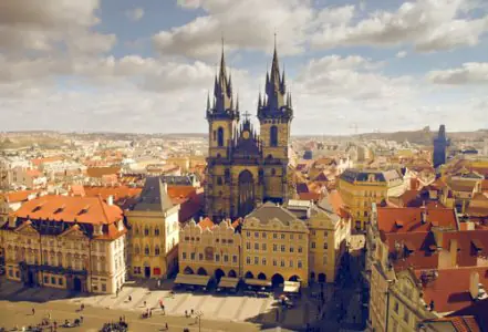 Panorama de Praga con arquitectura histórica cerca de la clínica Medical Travel Czech Republic
