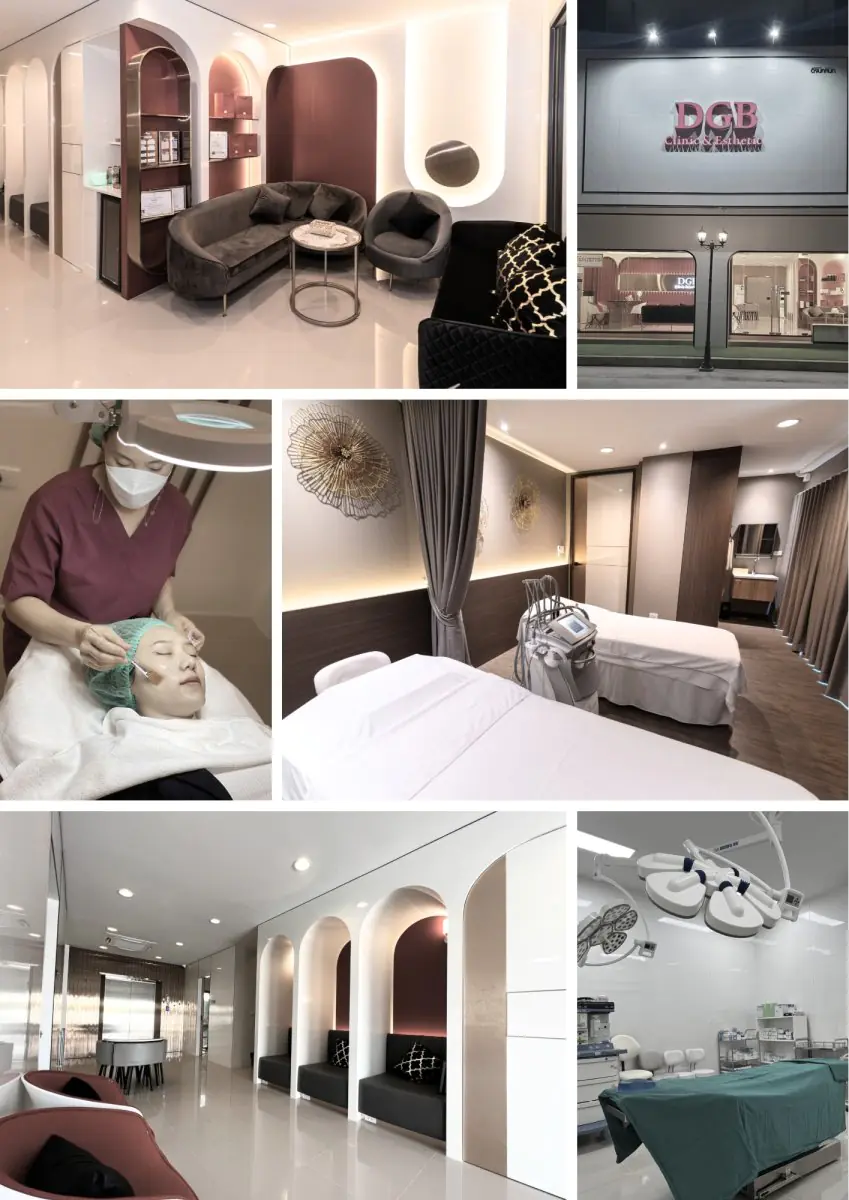 Modern interior, reception, treatment and operating rooms at DGB Clinic, South Korea