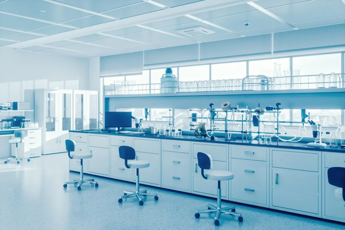 Modern laboratory at Private Yüzyıl Hospital with advanced medical equipment