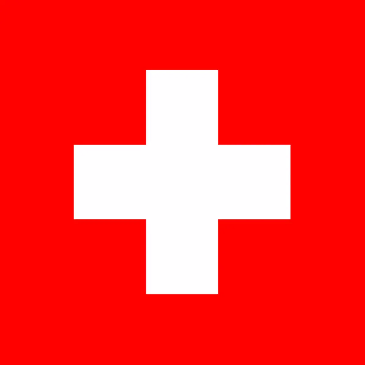 Swiss flag symbolizing healthcare quality in Switzerland