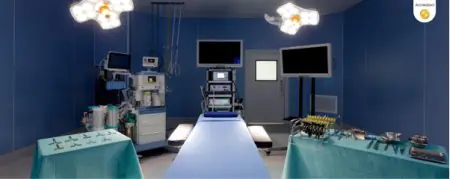 غرفة عمليات حديثة في معهد جراحة التجميل بوكيت مزودة بمعدات جراحية متقدمة