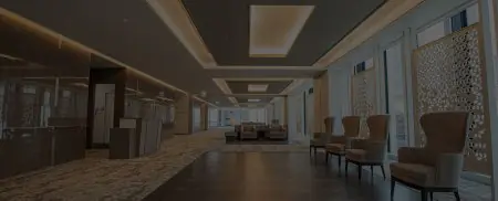 منطقة انتظار حديثة في عيادة TOKUSHUKAI INTERNATIONAL Medical Check-up OSAKA، اليابان