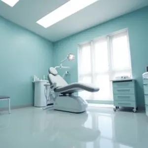 غرفة علاج حديثة في Face & Body Clinic مع كرسي طبي ومعدات
