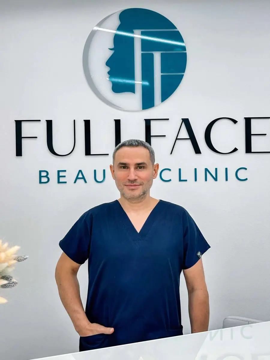 Doctor at FullFace Beauty Clinic reception area