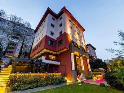 Fachada de la clínica Dr. Terziler Exclusive Clinic en Estambul, centro médico moderno