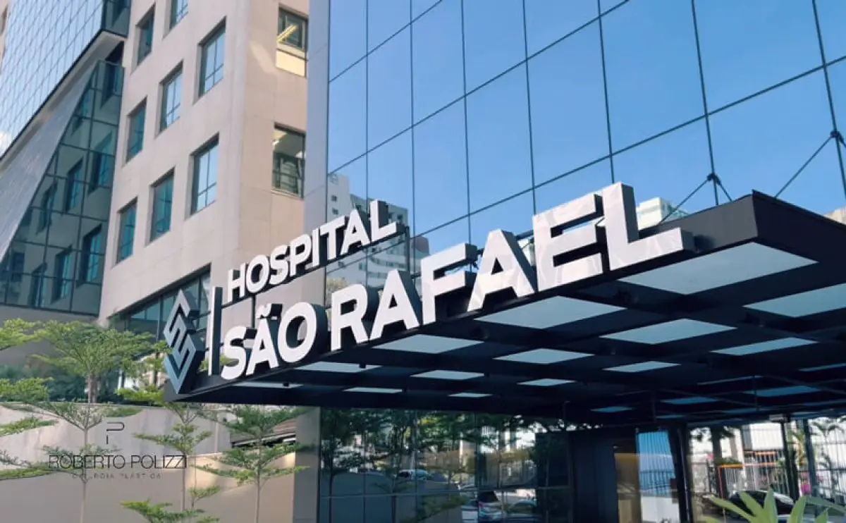 Hospital São Rafael modern clinic exterior in Brazil