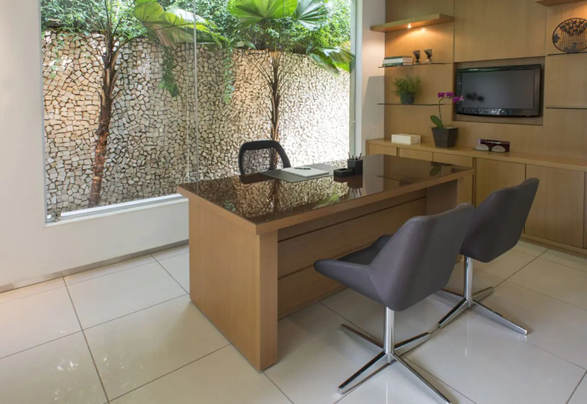 Consultation office at Dr. Leonardo Gasbarro Plastic Surgery Clinic with modern decor