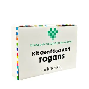 Caja del kit de prueba genética de ADN Rogans para diagnóstico médico
