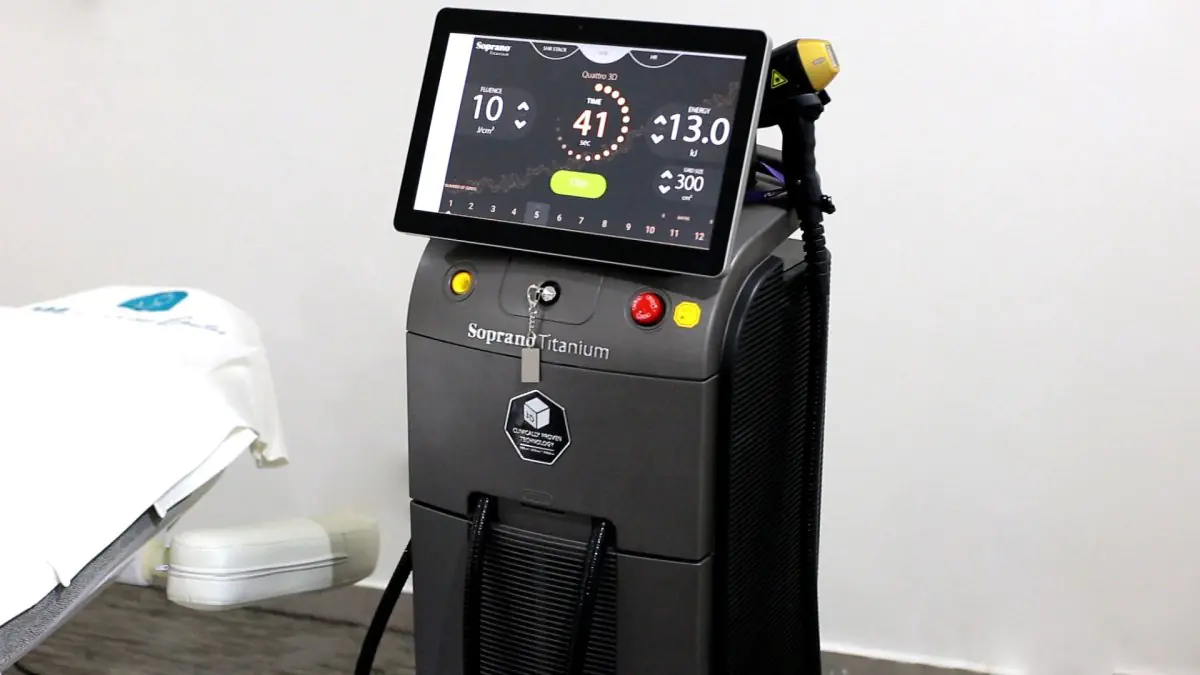 Soprano Titanium laser hair removal device at MLC Medical Laser Center