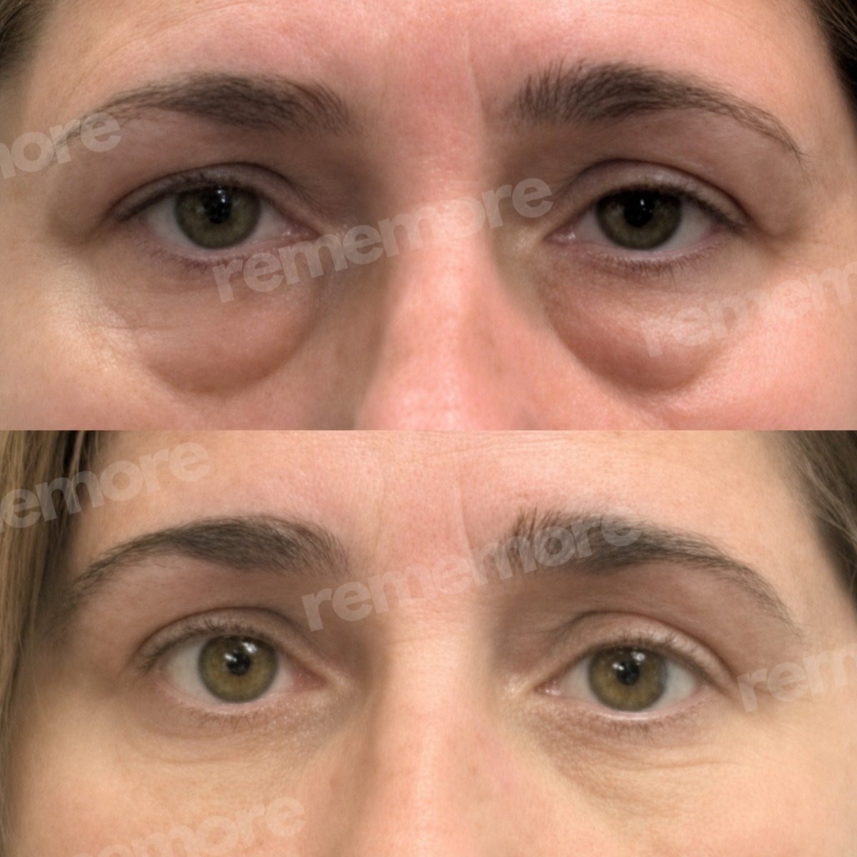 Resultados de blefaroplastia de párpado inferior antes y después en Memorial Bahçelievler