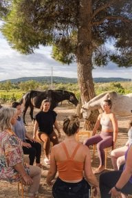 Детокс-ретрит: групповая медитация с лошадьми в Alaya Retreat Centre, результат