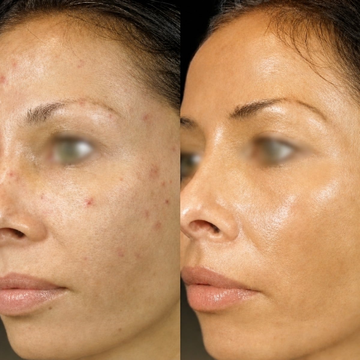 Resultados antes y después de peeling químico en Memorial Bahçelievler Hospital, piel mejorada