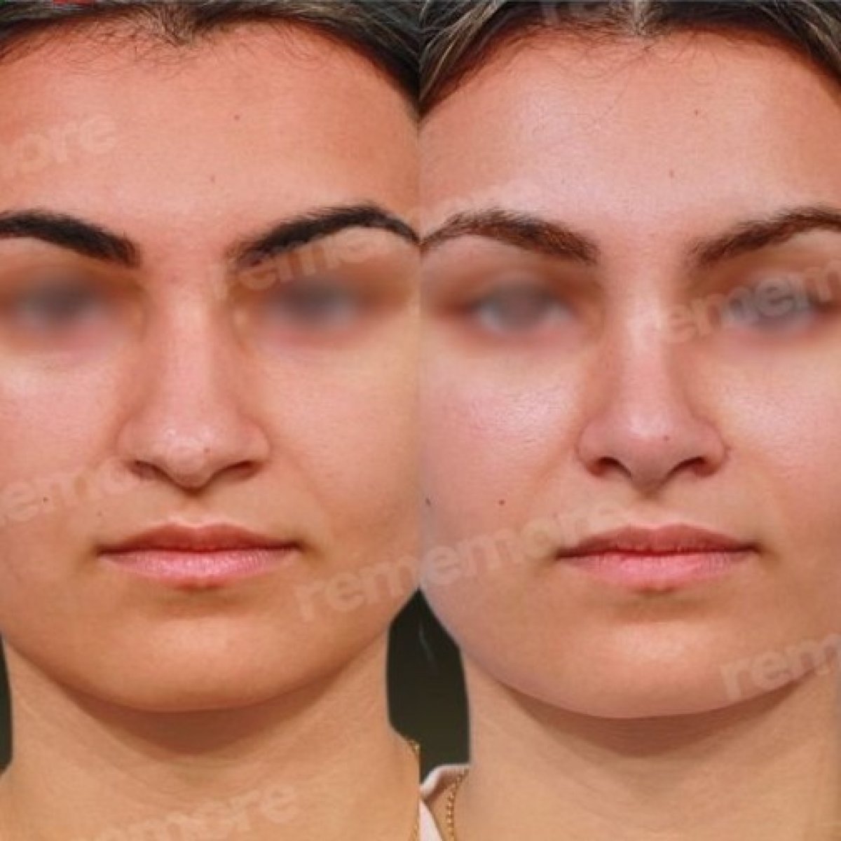 Результаты ринопластики до и после в Memorial Ankara Hospital, улучшенная форма носа