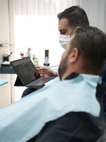 Consultation for All-on-6 dental implants at Nifa Dent International, treatment planning session