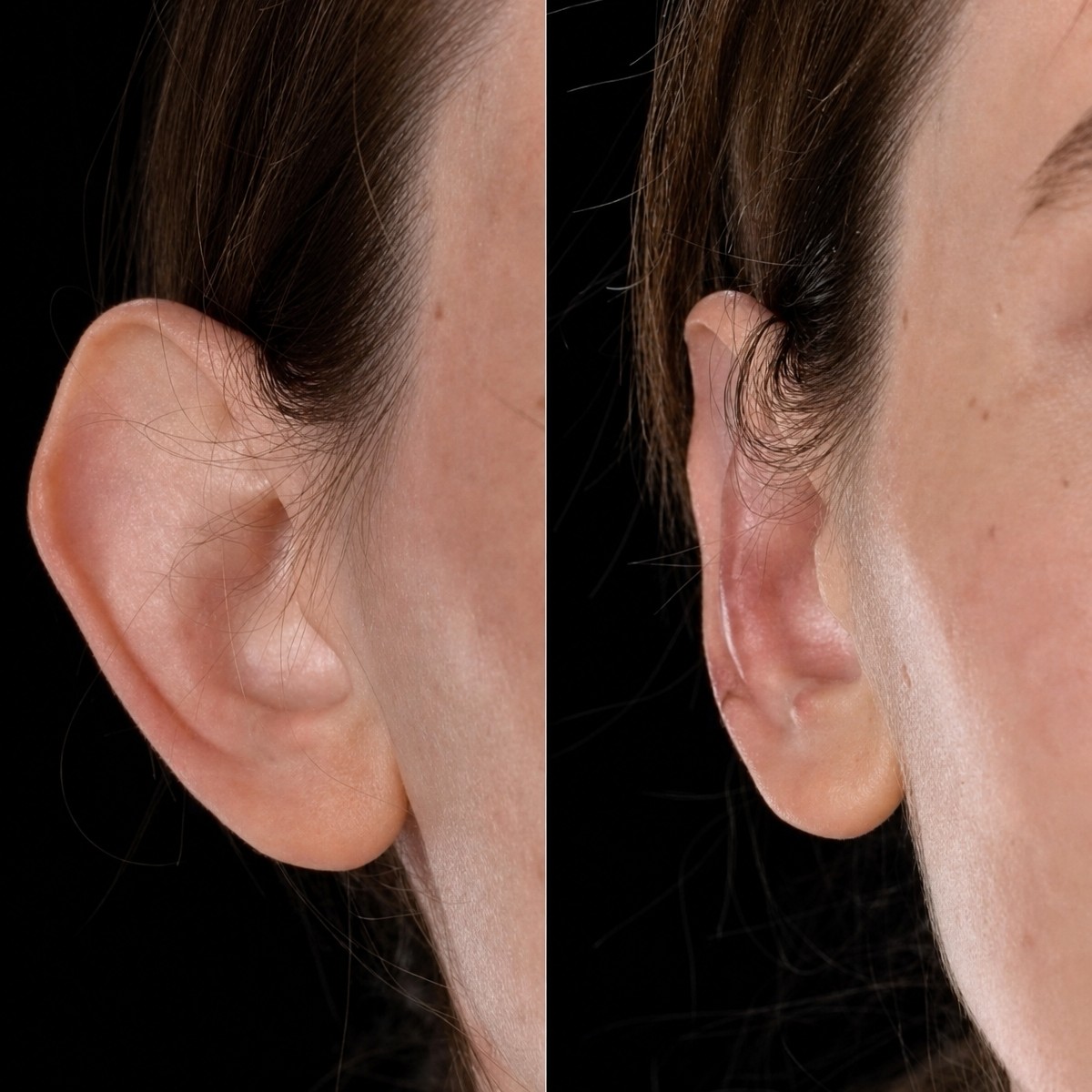 نتائج تجميل الأذن قبل وبعد في Yurchenko Plastic Surgery Team، جراحة تصحيح الأذن