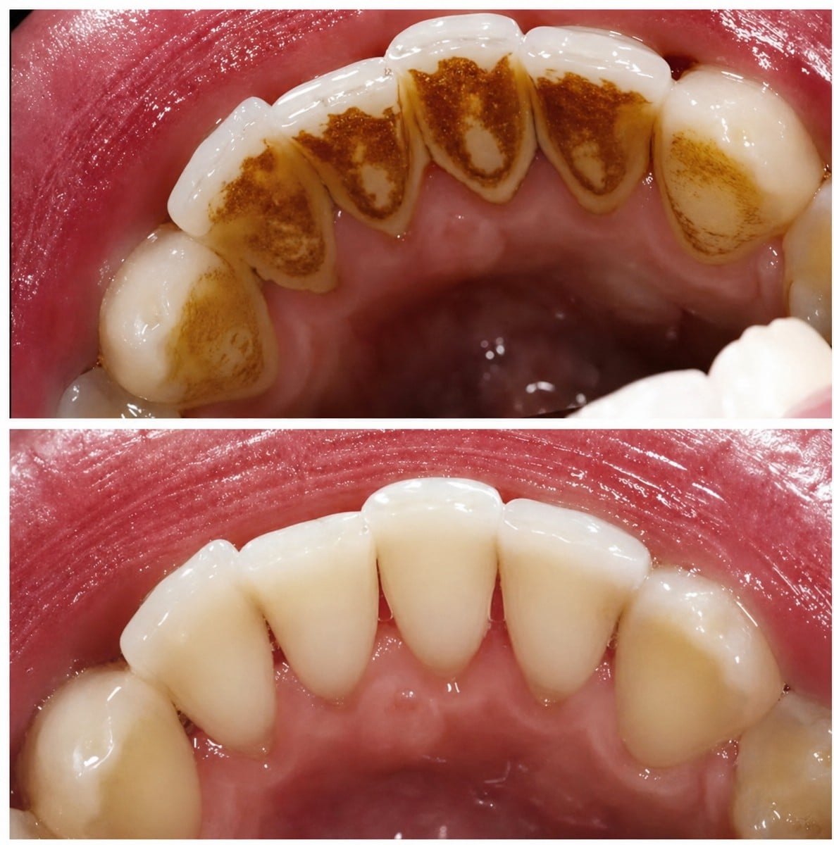 Resultados de blanqueamiento dental láser antes y después en Grand Dental Hospital & Laboratory, eliminación de manchas