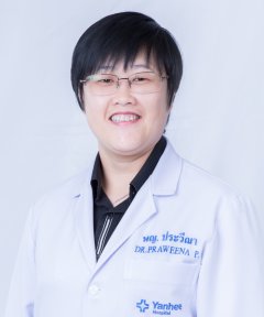 Dr. Praweena P. from Yanhee International Hospital, specialist in cosmetic procedures