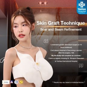 MTF gender affirmation surgery result at Yanhee International Hospital with skin graft technique