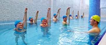 Aquatic physiotherapy session at Nobel Medical, Physical Therapy & Rehabilitation Center