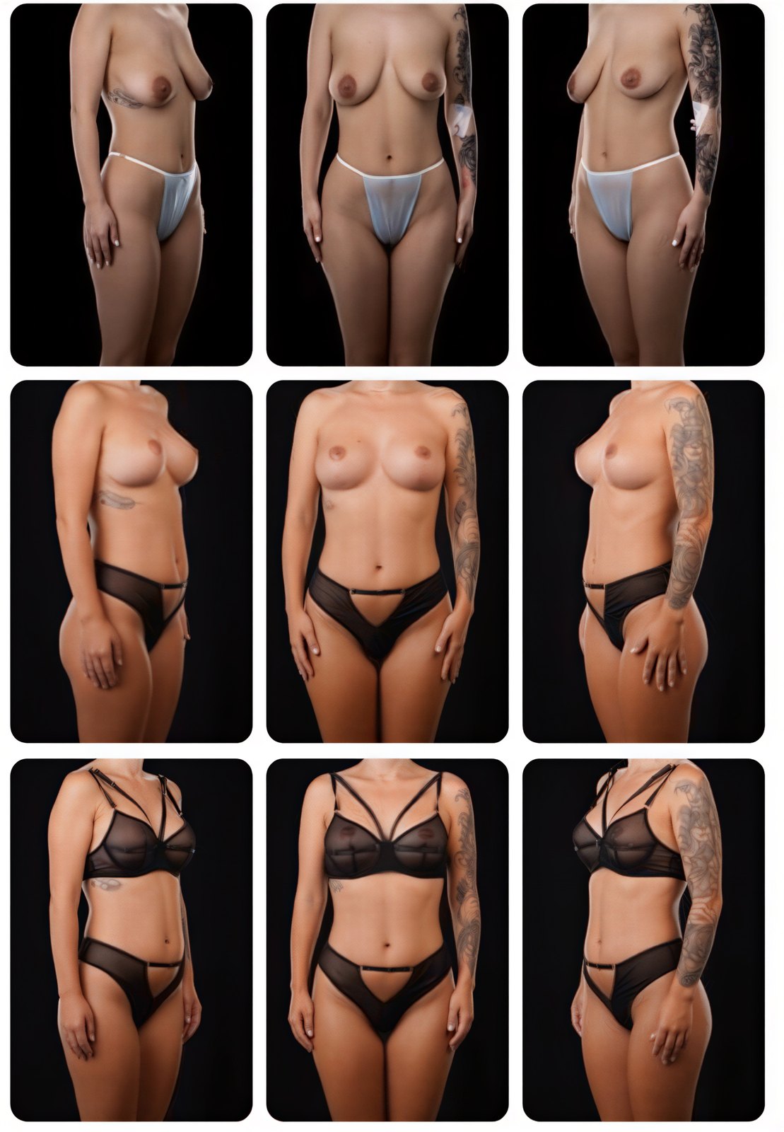 Resultados de lifting de senos antes y después en Yurchenko Plastic Surgery Team Kyiv, mejor contorno