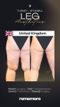 Before and after liposuction results at Memorial Göztepe Hospital, improved leg contour